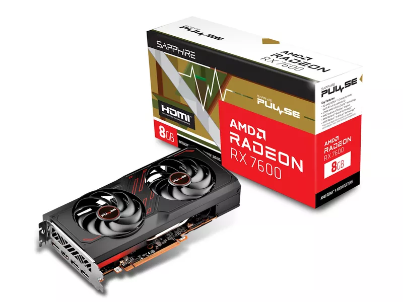 PULSE AMD RADEON RX 7600 GAMING OC 8GB GDDR6の商品メイン画像