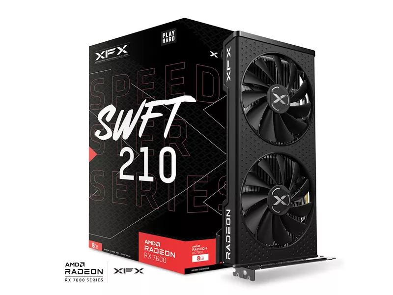 SPEEDSTER SWFT210 RADEON RX 7600 CORE Gamingの商品メイン画像