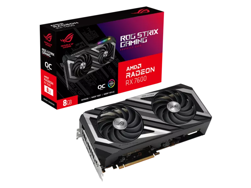 ROG-STRIX-RX7600-O8G-GAMINGの商品メイン画像