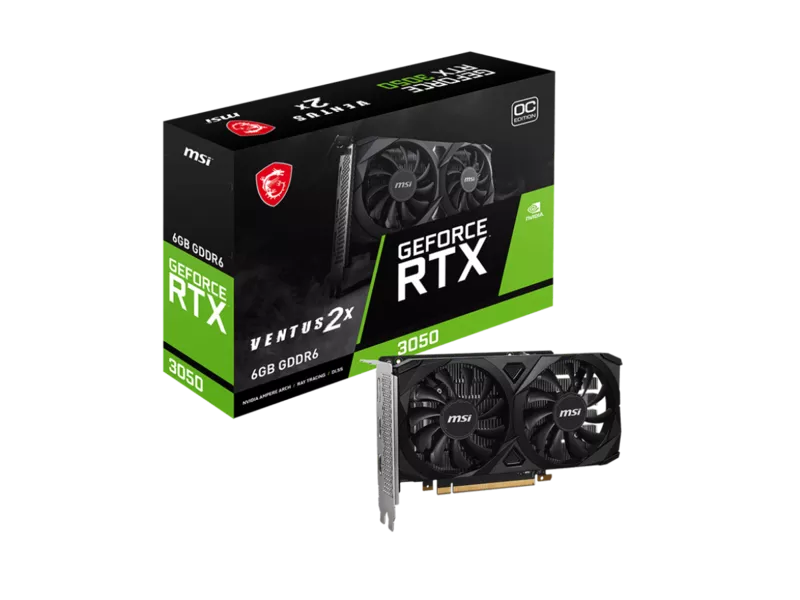 GeForce RTX 3050 VENTUS 2X 6G OCの商品メイン画像