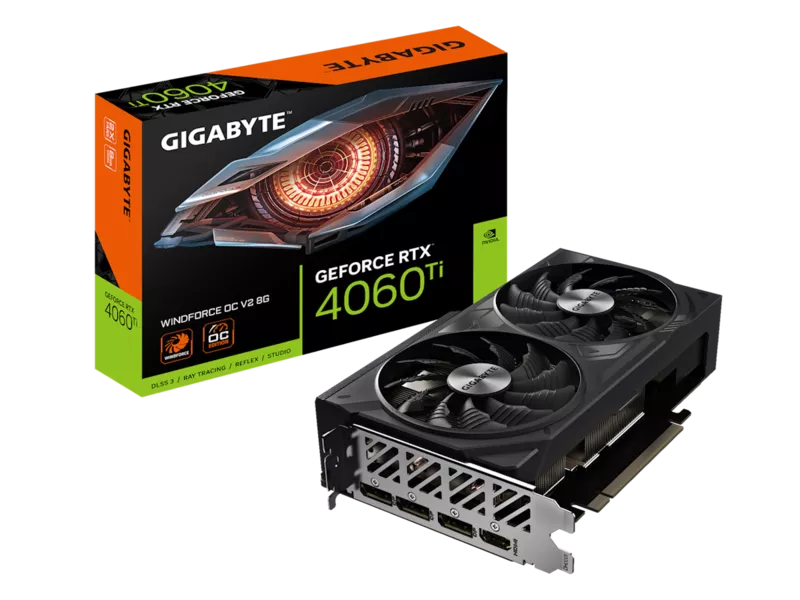 GeForce RTX 4060 Ti WINDFORCE OC V2 8Gの商品メイン画像