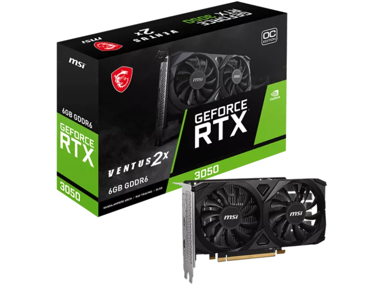 GeForce RTX 3050 VENTUS 2X E 6G OCの商品メイン画像