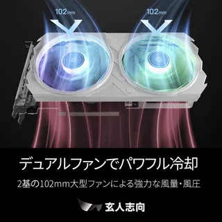 GK-RTX4060-E8GB/WHITE/DF2のサムネイル(7)