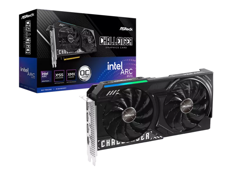 Intel Arc B570 Challenger 10GB OCの商品メイン画像
