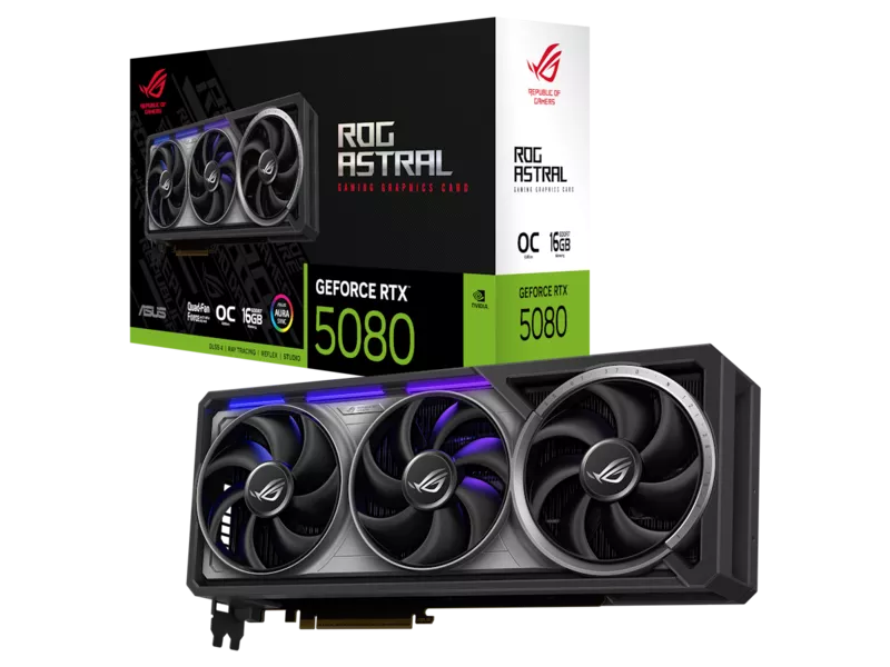 ROG Astral GeForce RTX 5080 16GB GDDR7 OC Editionの商品メイン画像