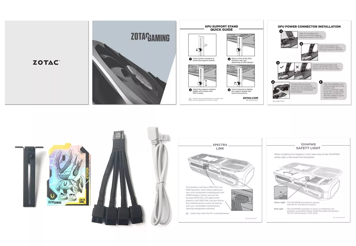 ゲーム関係整理中】RTX5090 ZOTAC AMP付属品のみ ZOTAC GAMING GeForce