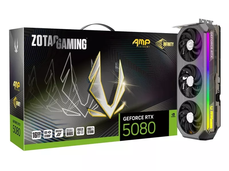 ZOTAC GAMING GeForce RTX 5080 AMP Extreme INFINITYの商品メイン画像