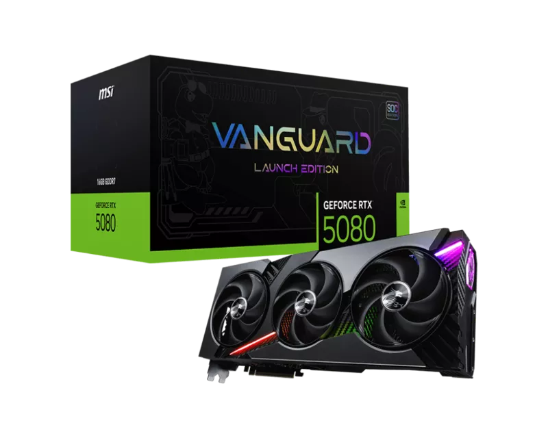 GeForce RTX 5080 16G VANGUARD SOC LAUNCH EDITIONの商品メイン画像