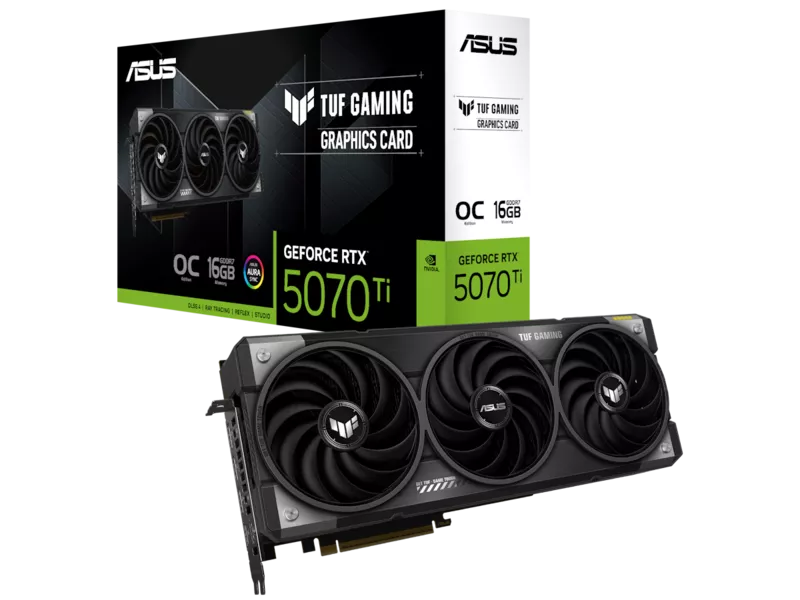 TUF Gaming GeForce RTX 5070 Ti 16GB GDDR7 OC Editionの商品メイン画像