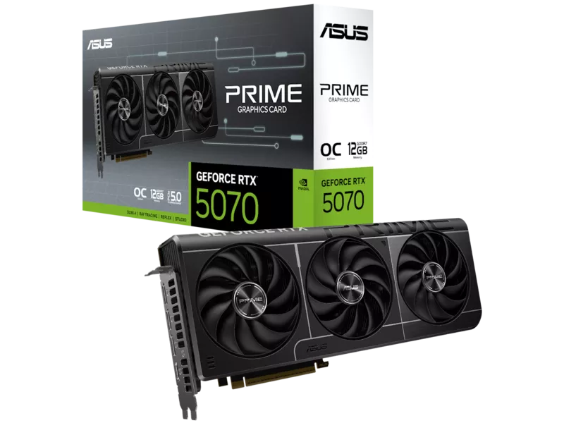 PRIME GeForce RTX 5070 12GB GDDR7 OC Editionの商品メイン画像
