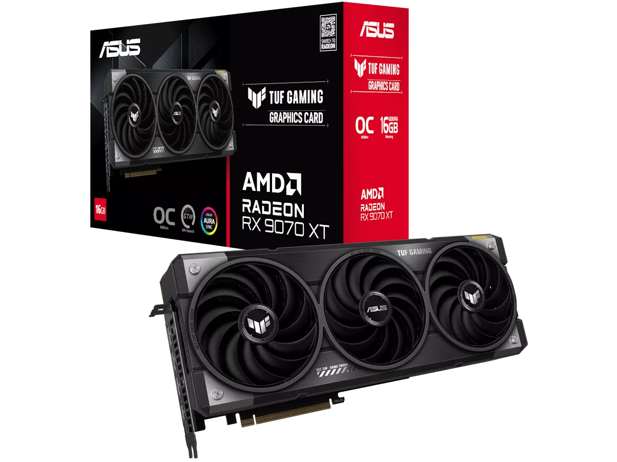 ASUS TUF Gaming Radeon RX 9070 XT OC Edition RADEON RX 9070 ASUS TUF Gaming Radeon RX 9070 XT OC Edition RADEON RX 9070