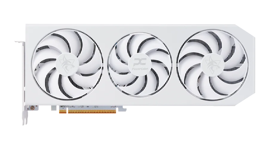 PowerColor Hellhound Spectral White AMD Radeon RX 9070 XT 16GB