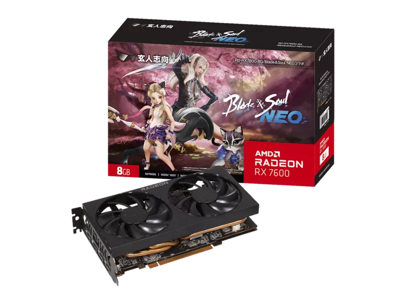 玄人志向 RD-RX7600-8G/Blade&Soul NEOコラホ゛ RADEON RX 7600