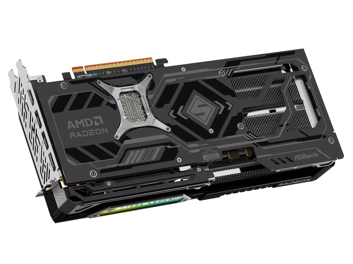 ASRock AMD Radeon RX 9070 XT Steel Legend Dark 16GB RADEON ASRock AMD Radeon RX 9070 XT Steel Legend Dark 16GB RADEON