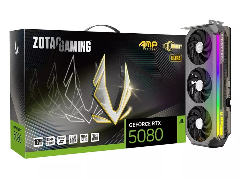 ZOTAC GAMING GeForce RTX 5080 AMP Extreme INFINITY ULTRAの商品メイン画像