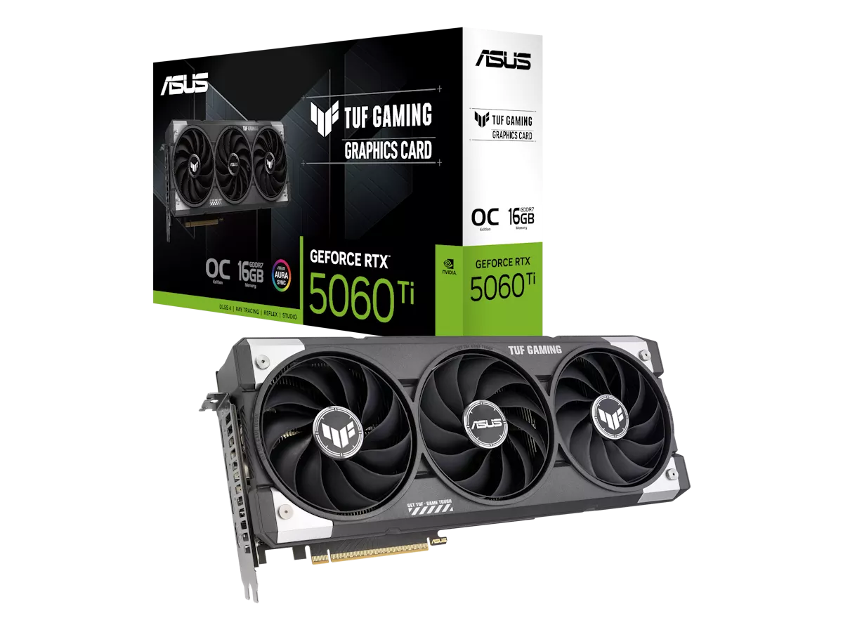 ASUS TUF Gaming GeForce RTX 5060 Ti 16GB GDDR7 OC Edition ASUS TUF Gaming GeForce RTX 5060 Ti 16GB GDDR7 OC Edition