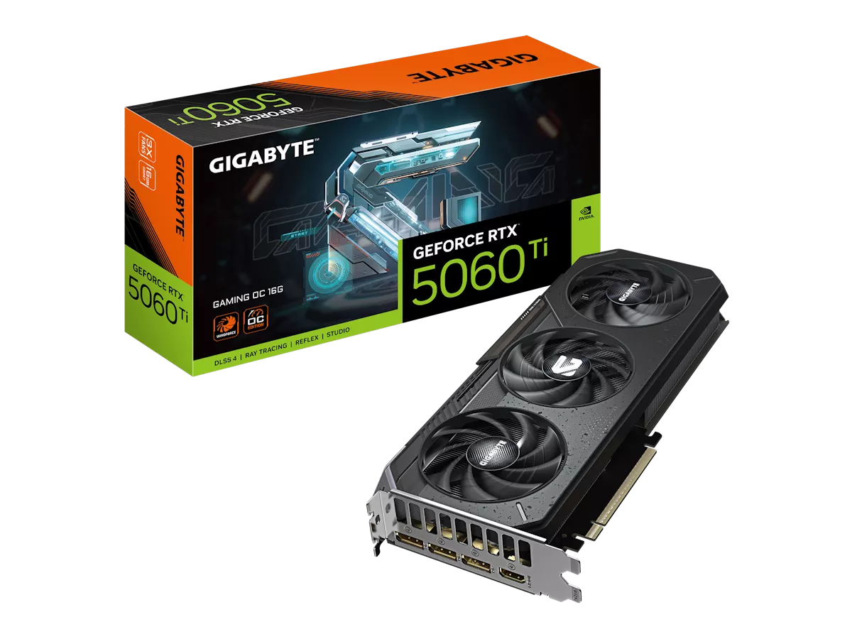 GIGABYTE GeForce RTX 5060 Ti GAMING OC 16G WINDFORCE GEFORCE