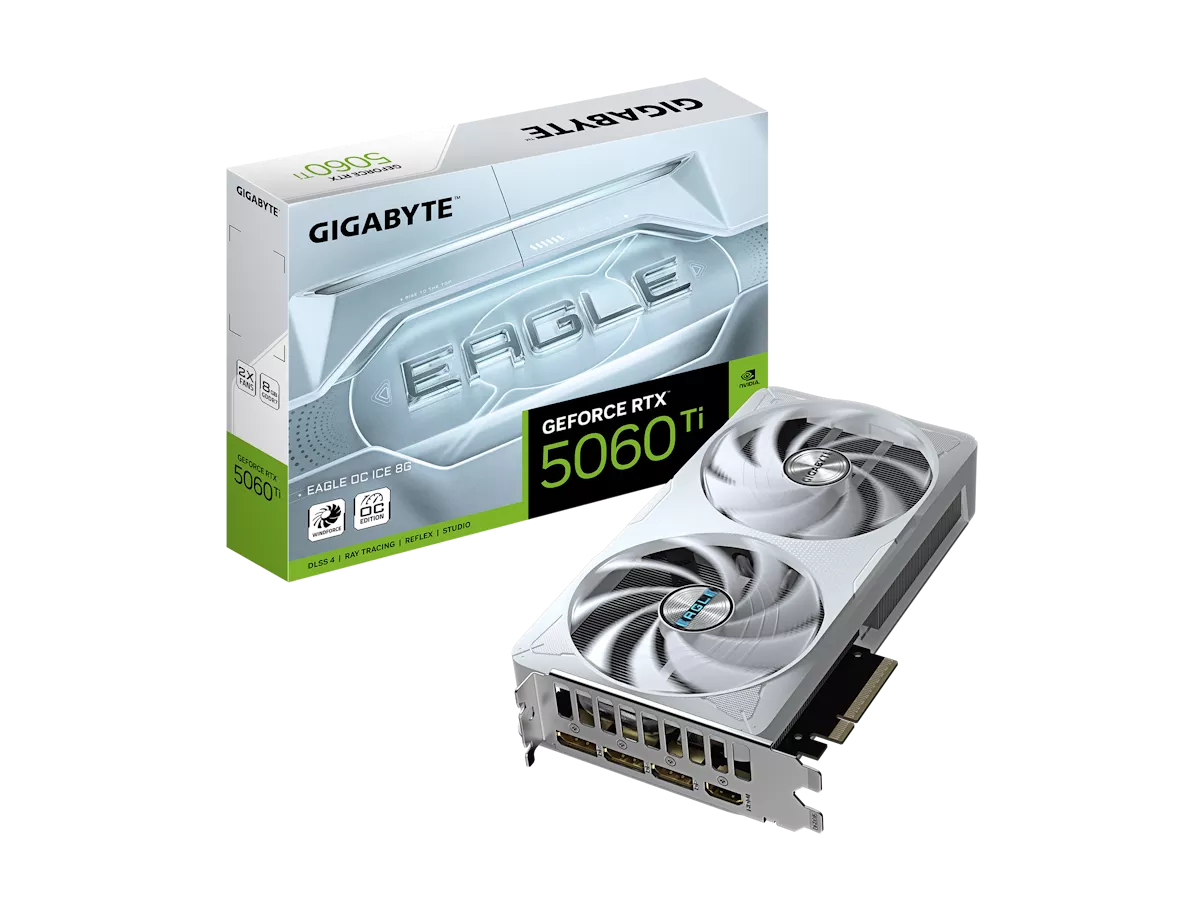 GIGABYTE GeForce RTX 5060 Ti EAGLE OC ICE 8G WINDFORCE GIGABYTE GeForce RTX 5060 Ti EAGLE OC ICE 8G WINDFORCE