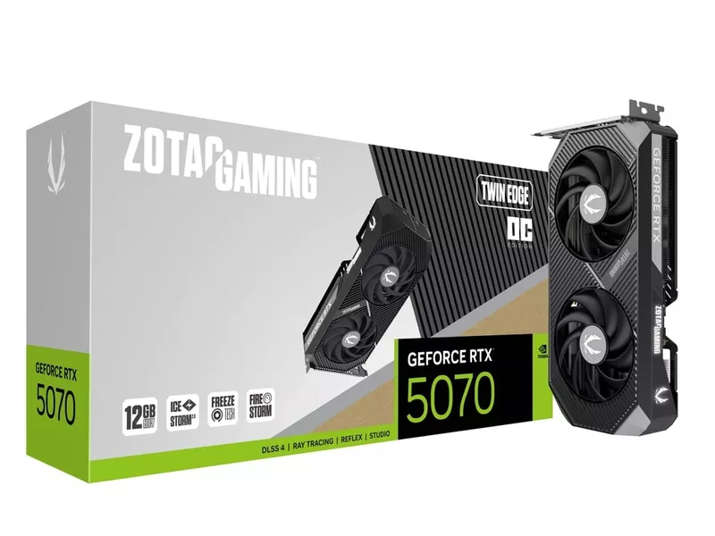 ZOTAC GAMING GeForce RTX 5070 Twin Edge OCの商品メイン画像
