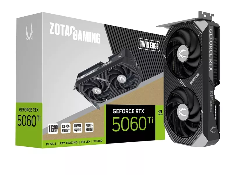 ZOTAC GAMING GeForce RTX 5060 Ti 16GB Twin Edgeの商品メイン画像