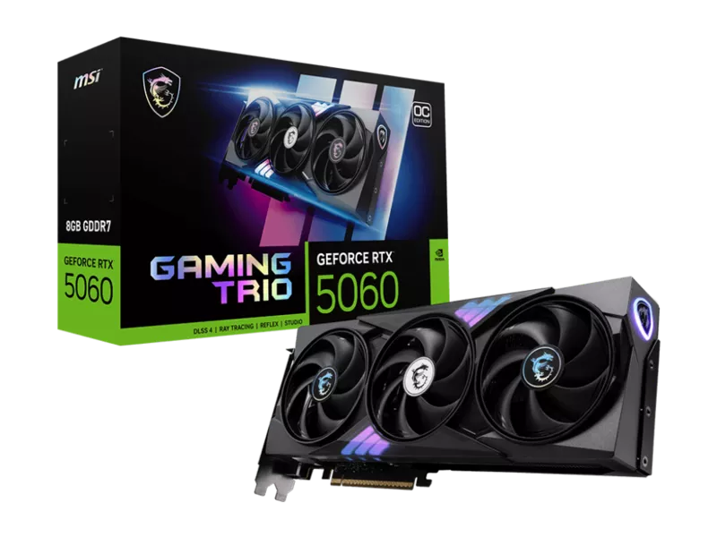 GeForce RTX 5060 8G GAMING TRIO OCの商品メイン画像