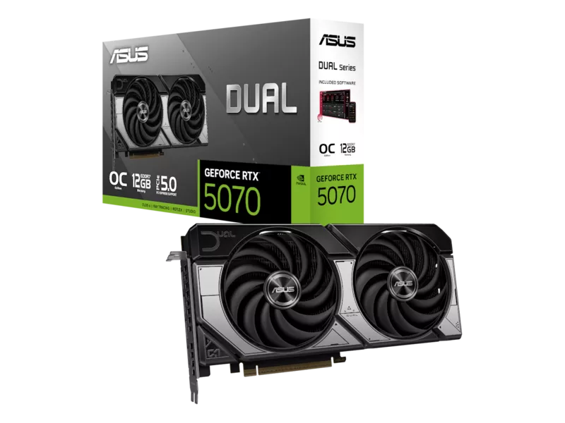 ASUS Dual GeForce RTX 5070 12GB GDDR7 OC Edition ASUS DUAL