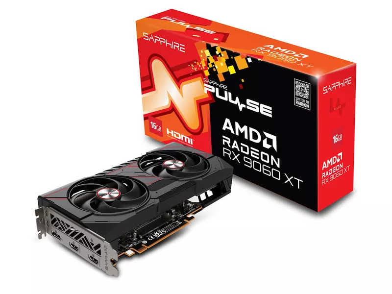 PULSE Radeon RX 9060 XT GAMING OC 16GBの商品メイン画像