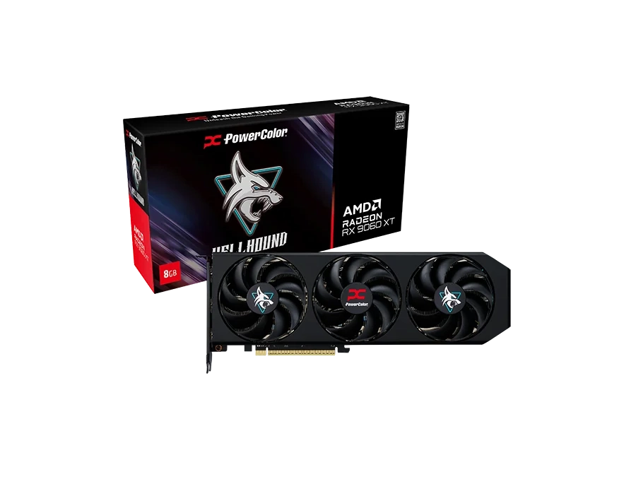 PowerColor Hellhound AMD Radeon RX 9060 XT 8GB GDDR6