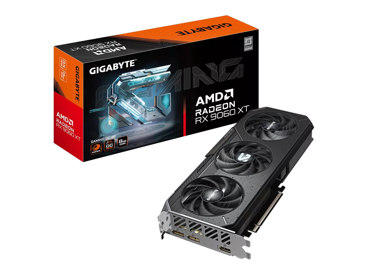 GIGABYTE Radeon RX 9060 XT GAMING OC 8G WINDFORCE RADEON RX