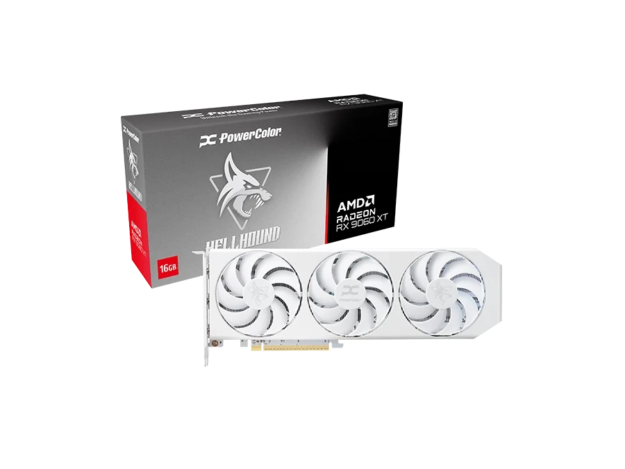 グラフィックボード・グラボ・ビデオカード Hellhound Spectal White Radeon RX9070XT Amazon.com: PowerColor Hellhound Spectral White AMD Radeon