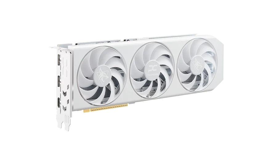 PowerColor Hellhound Spectral White AMD Radeon RX 9060 XT 16GB
