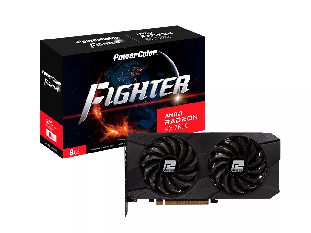 ブランド購入サイト PowerColor Fighter AMD Radeon RX 7600 8GB GDDR6 (2025 ver グラフィックボード・グラボ・ビデオカード