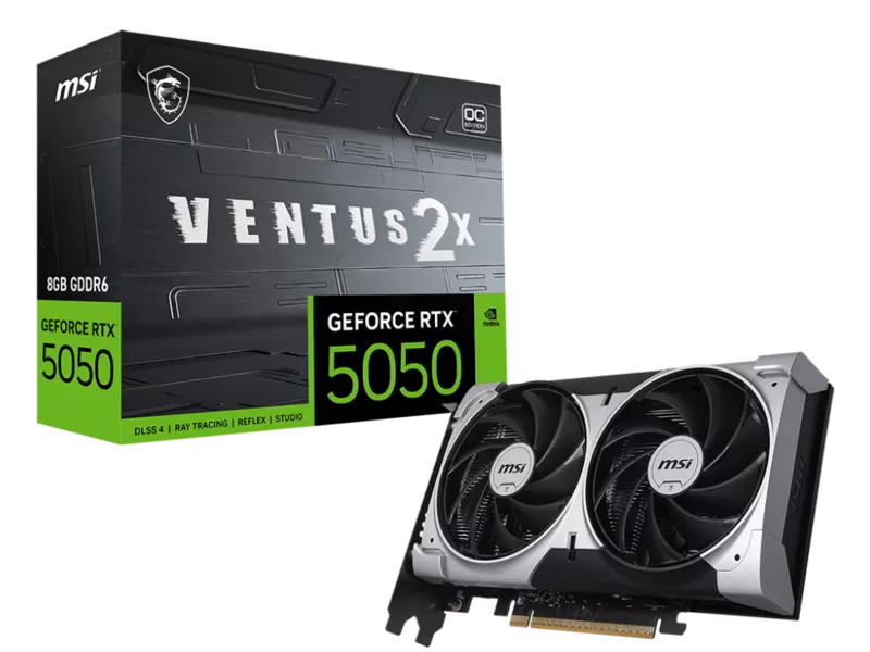 GeForce RTX 5050 8G VENTUS 2X OCの商品メイン画像