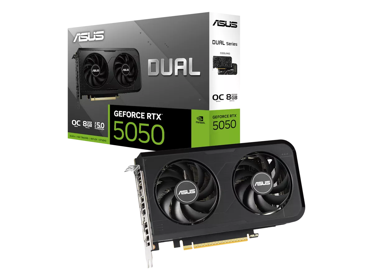 ASUS Dual GeForce RTX 5050 8GB GDDR6 OC Edition ASUS DUAL