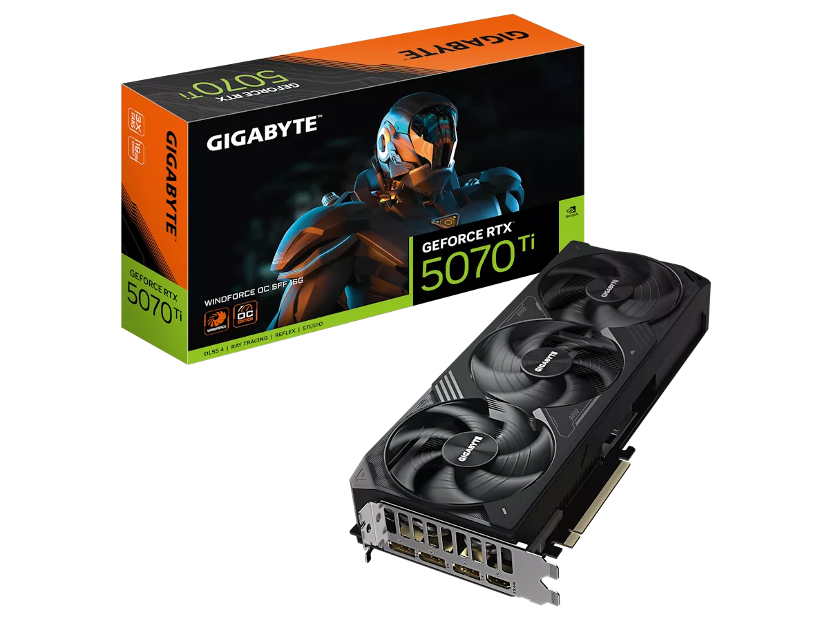 GIGABYTE GeForce RTX 5070 Ti WINDFORCE OC SFF 16G WINDFORCE