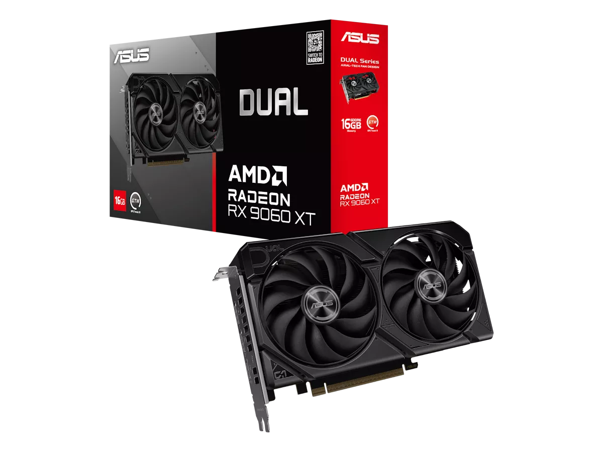 ASUS Dual Radeon RX9060XT 16GB GDDR6 ASUS DUAL シリーズ