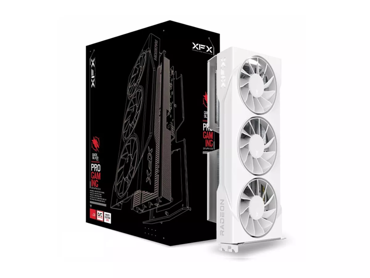 XFX XFX Swift AMD Radeon RX 9060 XT OC White Triple Fan Gaming