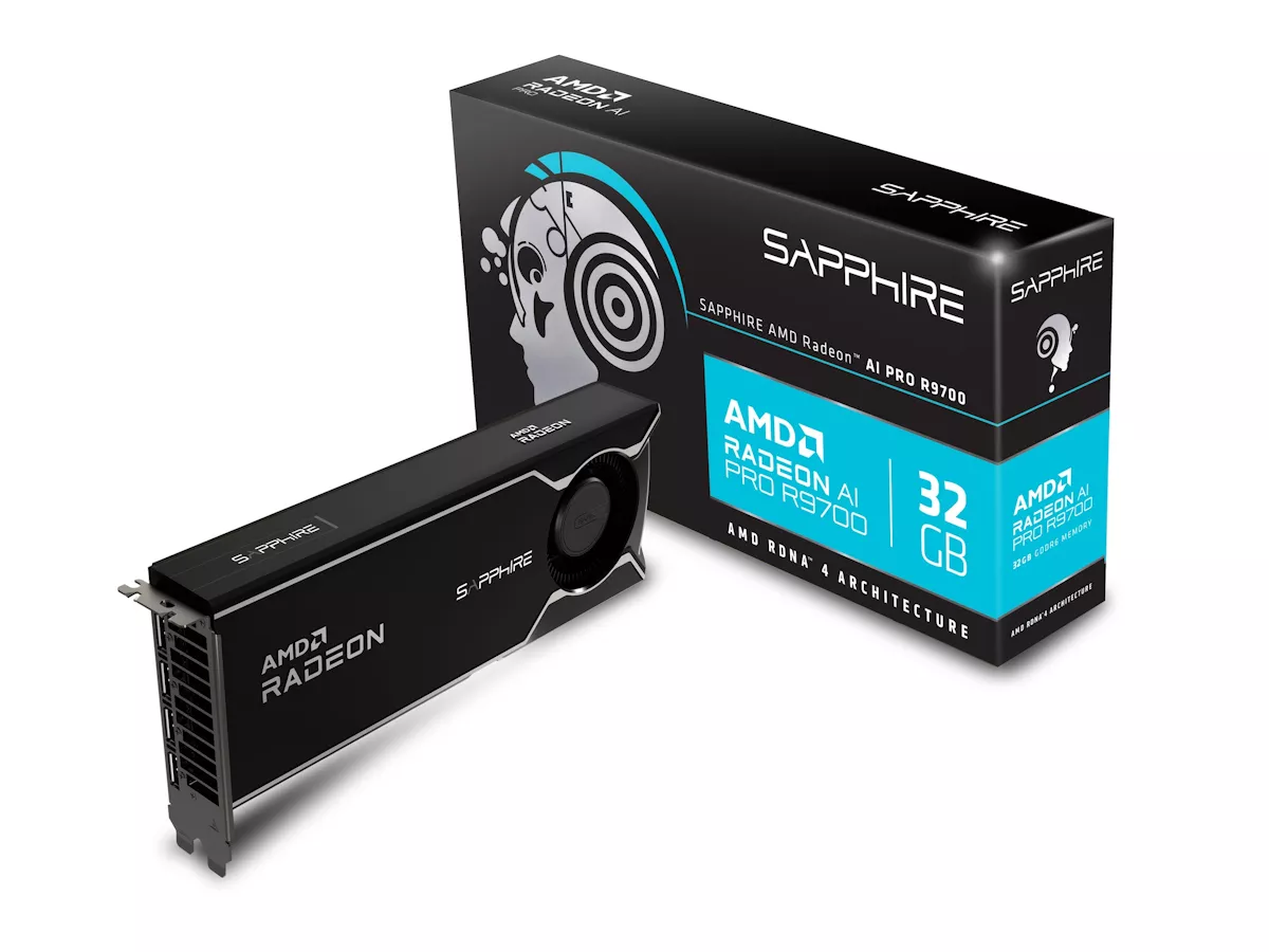SAPPHIRE SAPPHIRE AMD Radeon AI PRO R9700 32GB GDDR6 LITE Radeon