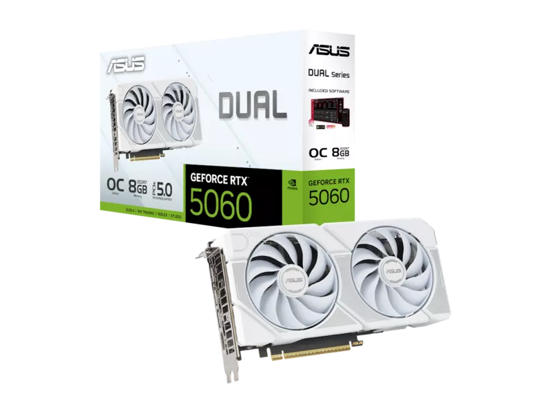 ASUS Dual GeForce RTX 5060 White OC Edition 8GB GDDR7 ASUS DUAL