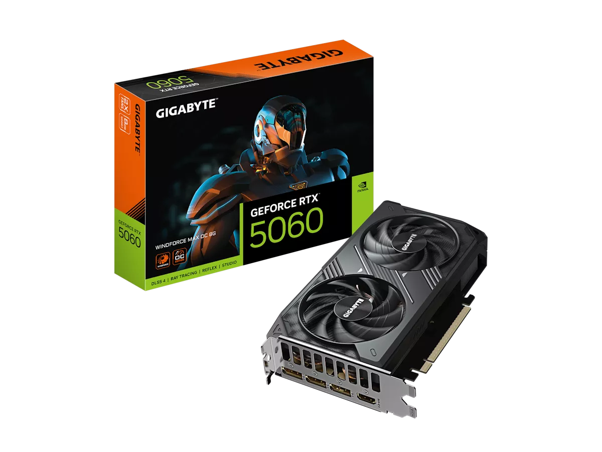 GIGABYTE GeForce RTX 5060 WINDFORCE MAX OC 8G WINDFORCE GEFORCE