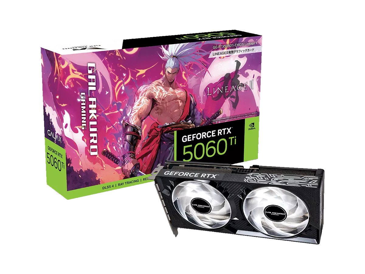 玄人志向 GG-RTX5060Ti-E16GB/Lineage II GEFORCE RTX 5060 Ti 16GB