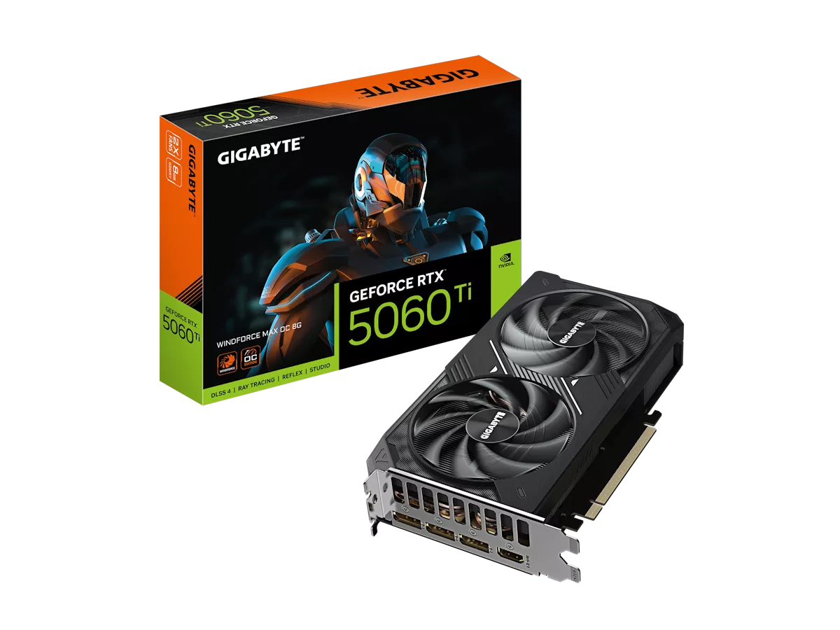 GIGABYTE GeForce RTX 5060 Ti WINDFORCE MAX OC 8G WINDFORCE GEFORCE