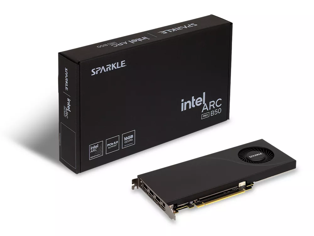 グラフィックボード・グラボ・ビデオカード Intel Arc Pro B50 16GB VRAM SPARKLE SPARKLE Intel Arc Pro B50 16GB Blower Intel Arc Pro B50