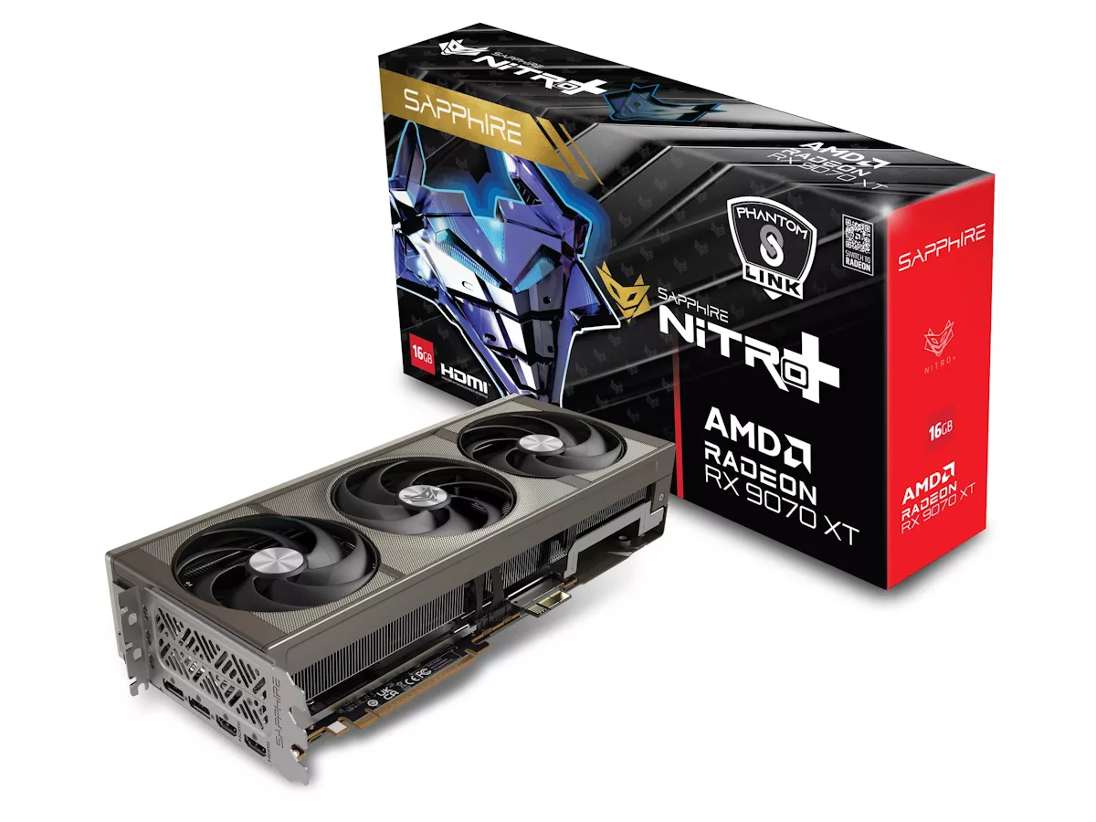 SAPPHIRE NITRO+ Radeon RX 9070 XT GAMING OC 16GB PhantomLink 