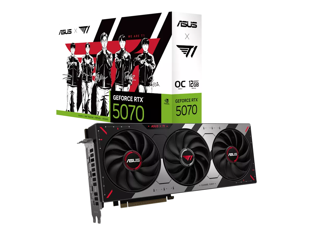 ASUS ASUS T1 GeForce RTX 5070 12GB GDDR7 OC Edition GEFORCE RTX