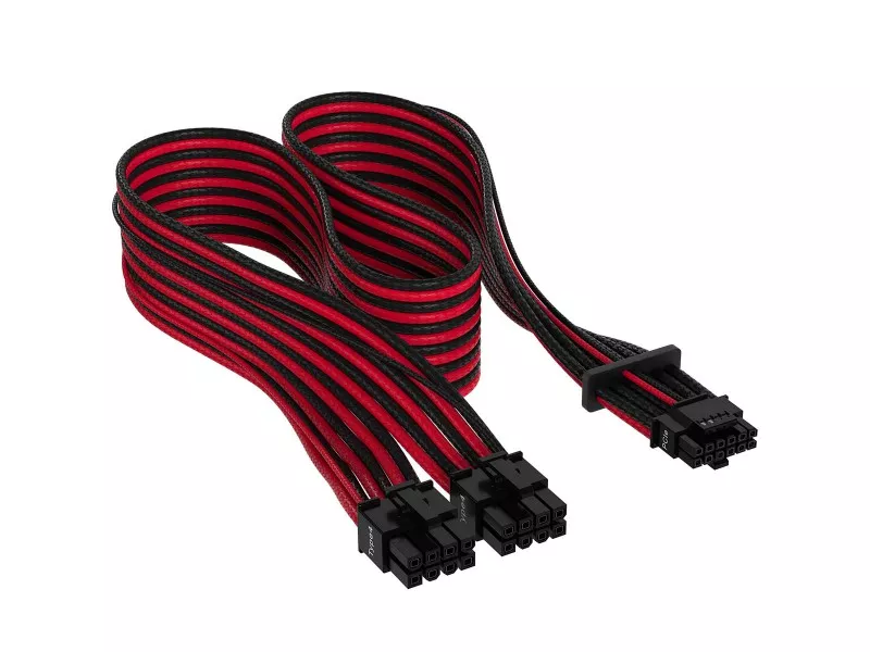 Corsair PCIe 5.0 12VHPWR PSU Individually Sleeved Cable Black/Red