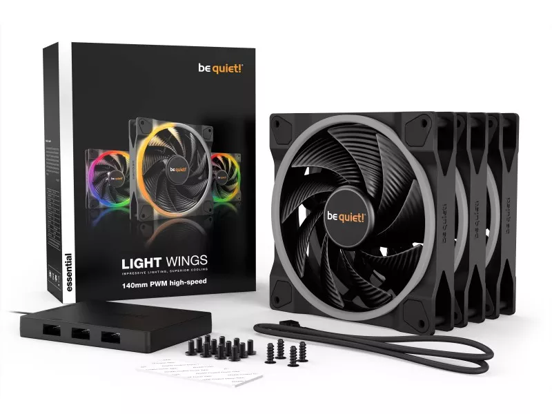 Be quiet LIGHT WINGS 140mm PWM High-Speed Triple LIGHT WINGS Be quiet LIGHT WINGS 140mm PWM High-Speed Triple LIGHT WINGS