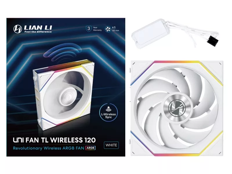 Lian-Li UNI FAN TL 120 LCD WIRELESS WT Single Pack - 製品詳細