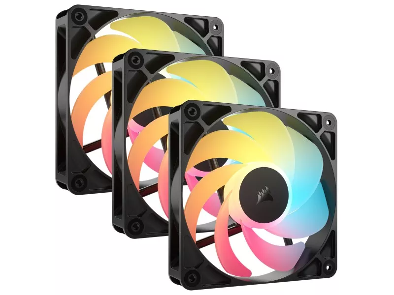 Corsair RS120-R ARGB Triple Reverse Fans RS - 製品詳細 | パソコン