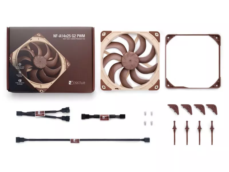Noctua NF-A14X25 G2 PWM 140x140x25mm, 1500rpm, 24.8dbA, 155.6m³/h